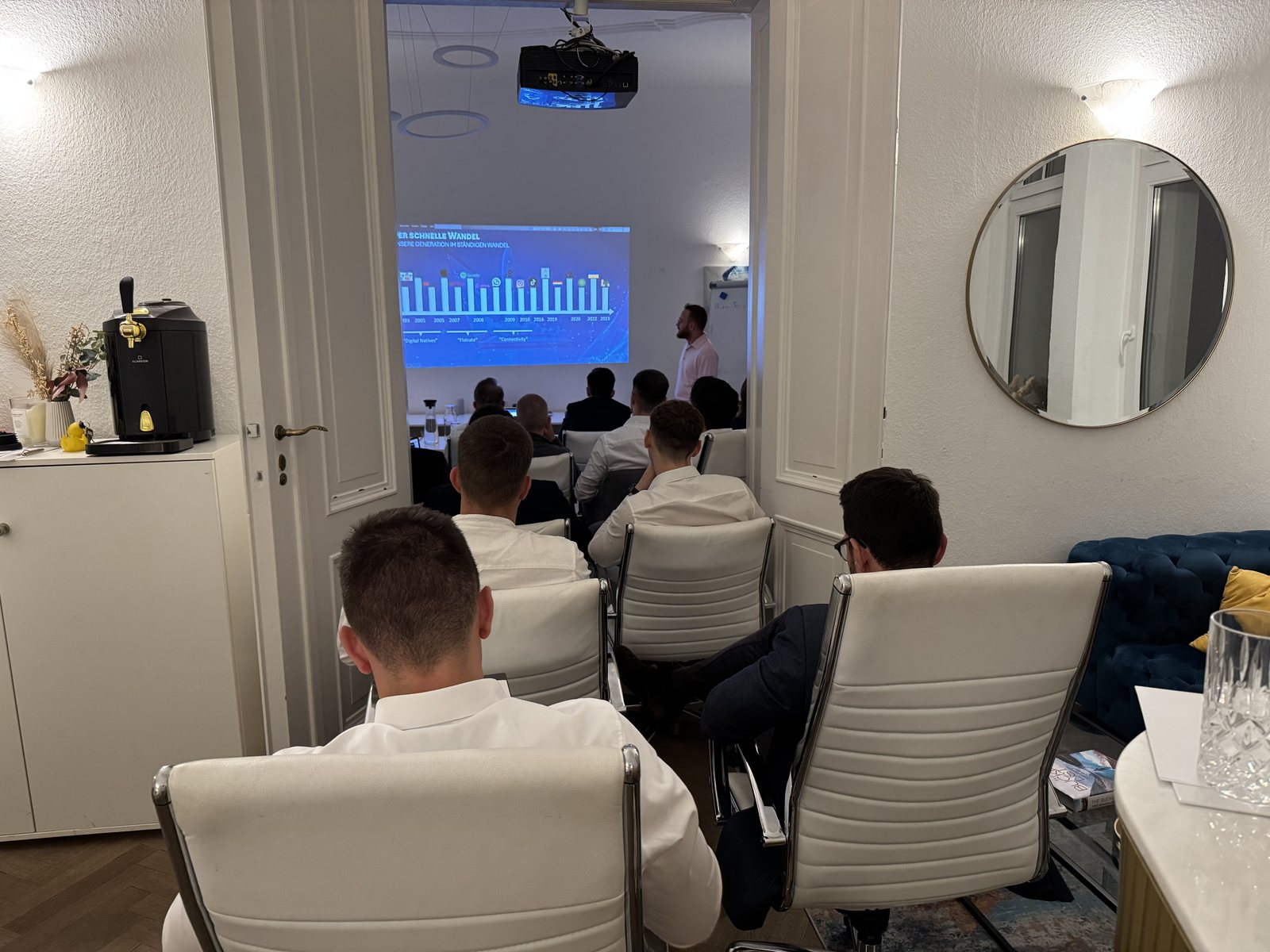 Vortrag mit Präsentation in persönlicher Atmosphäre
